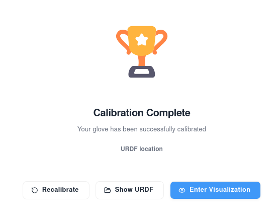 Calibration succeeded