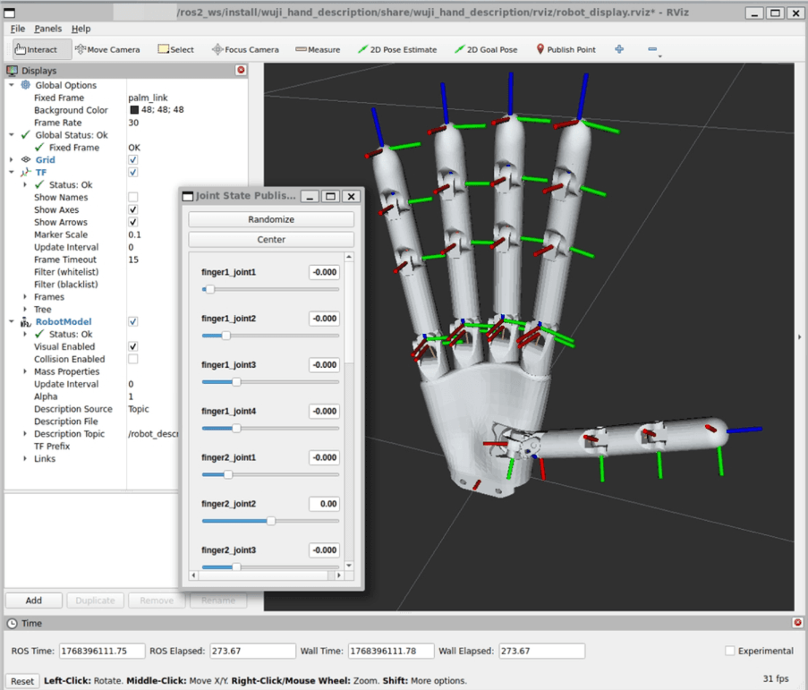 RViz Visualization Result